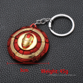 2021 Venta caliente Spinning Shield Heroes Ironman Spiderman Captain América Conedante de llave Key Charm